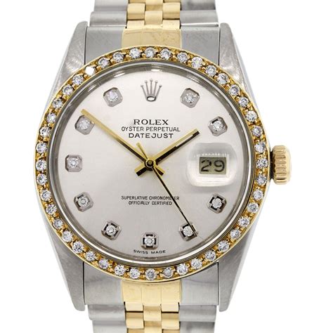 rolex 16013 2 tone silver dial diamond marker|Rolex 16013 Review .